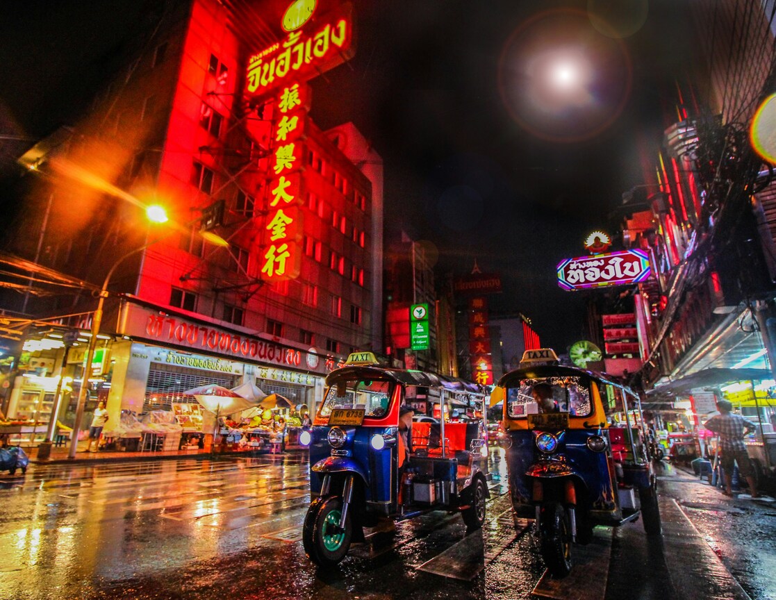 Ciudad de Bangkok de noche