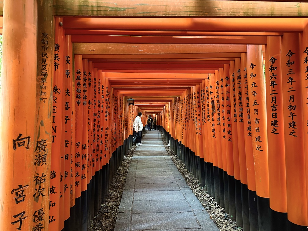 Famosos toris en Senbon tori Kioto
