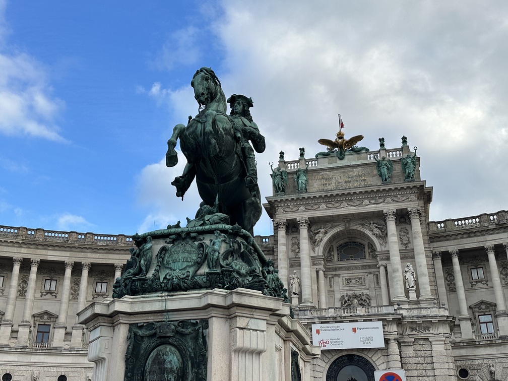 Hofburg plaza en Viena