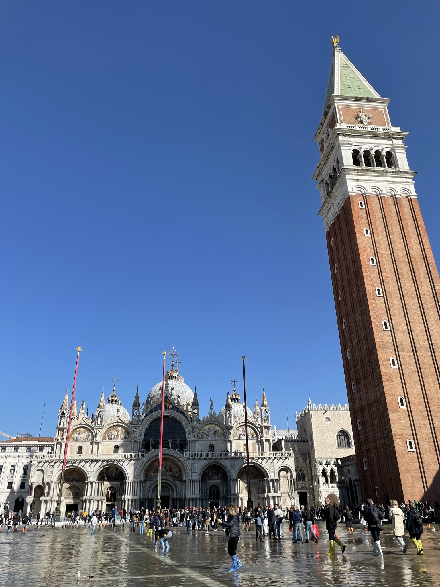 Basílica de San Marcos y Campanile de San Marcos en Venecia