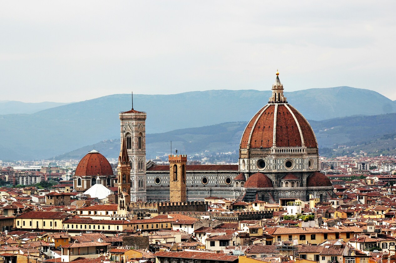 Vistas de Florencia desde la cima