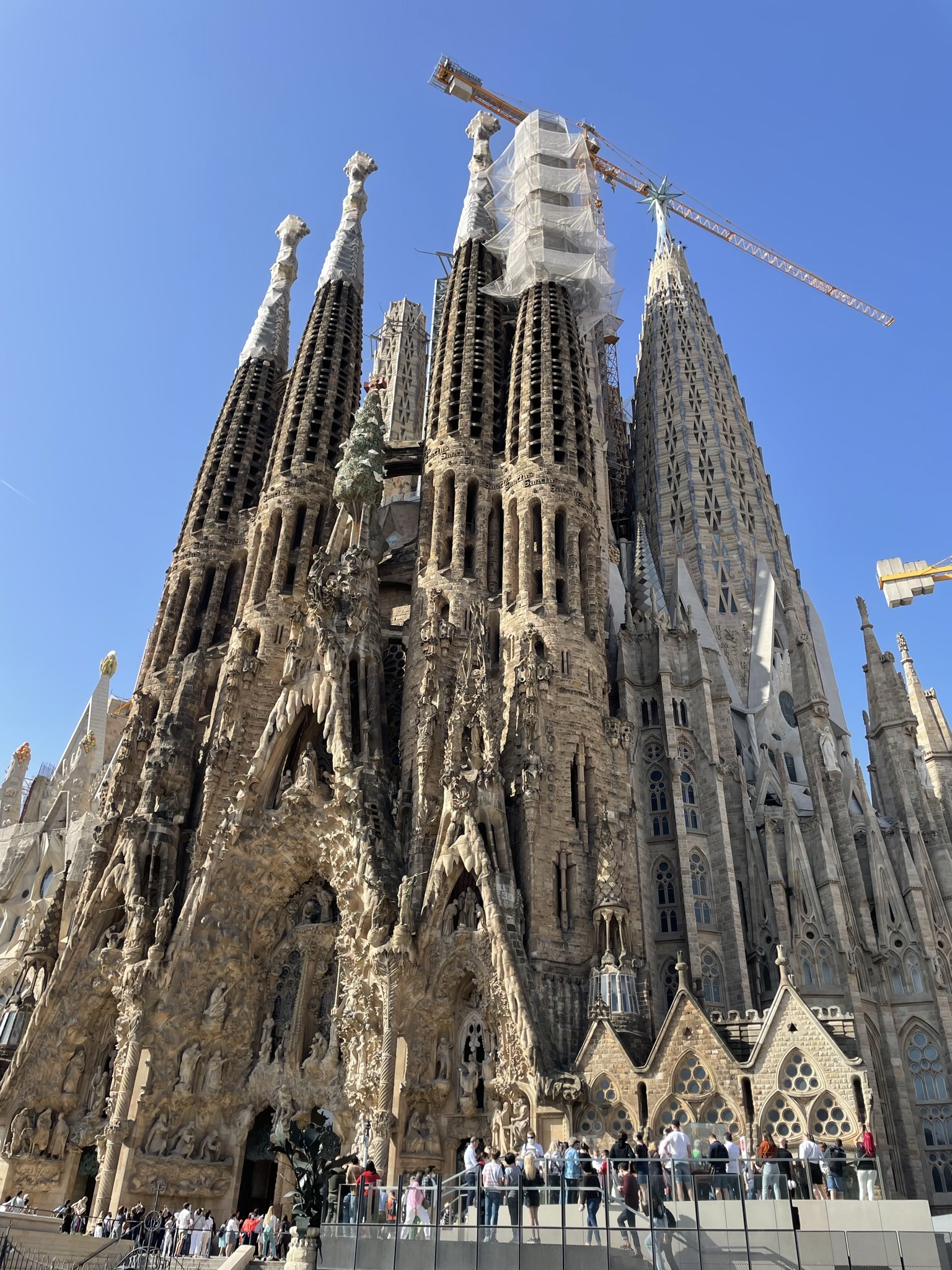 Basílica de la Sagrada Familia de Barcelona en España