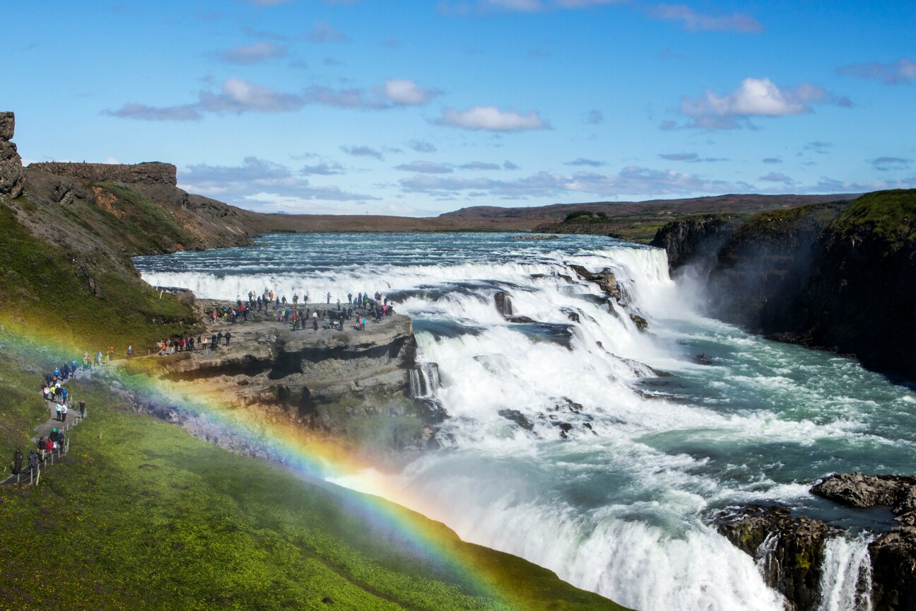 Cascada de Gullfoss en Islandia
