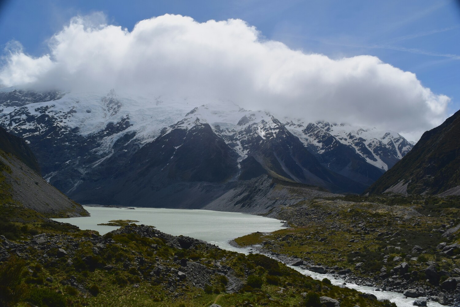 Hooker Valley Track en Nueva Zelanda
