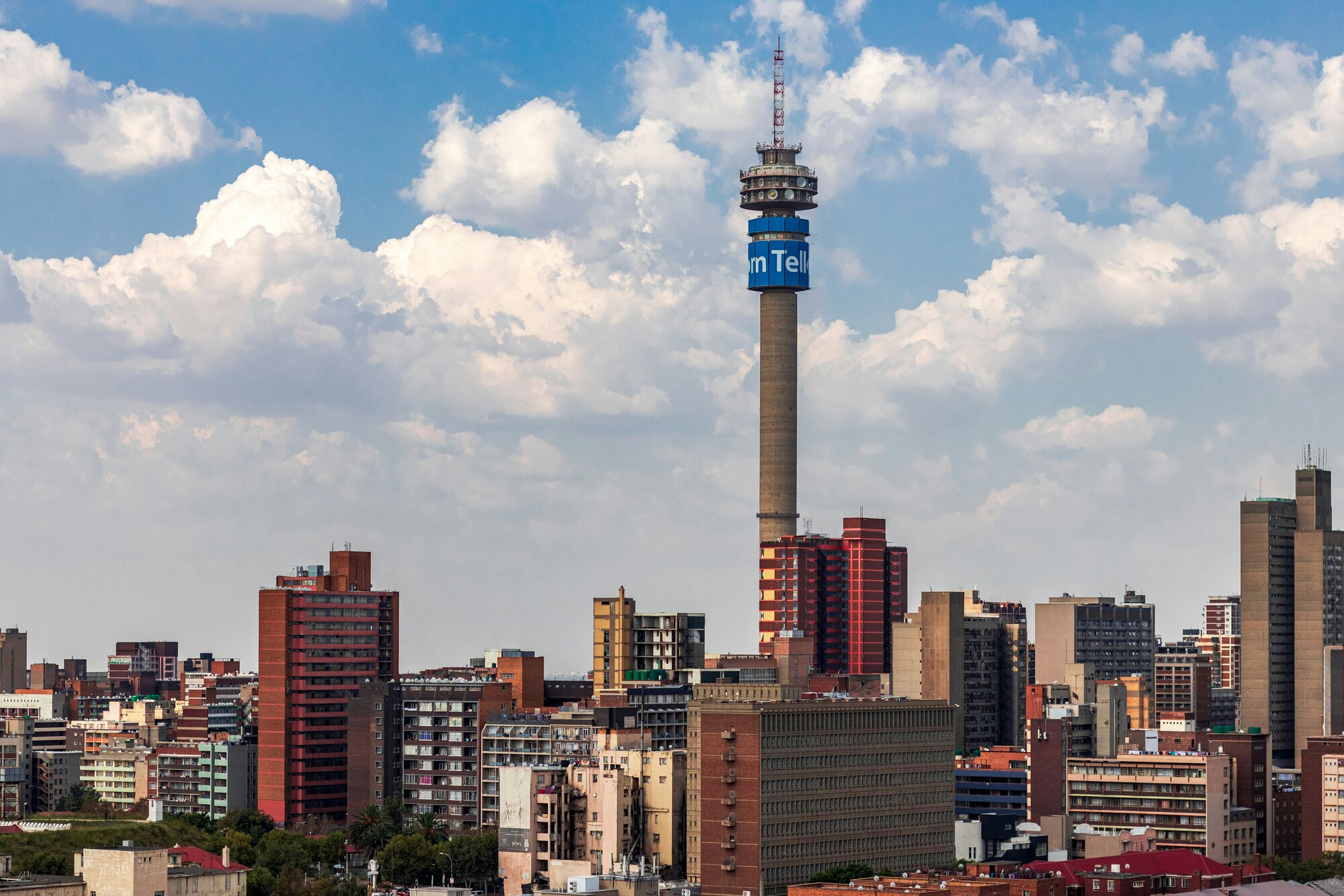 Imagen aérea de Johannesburgo en Sudáfrica