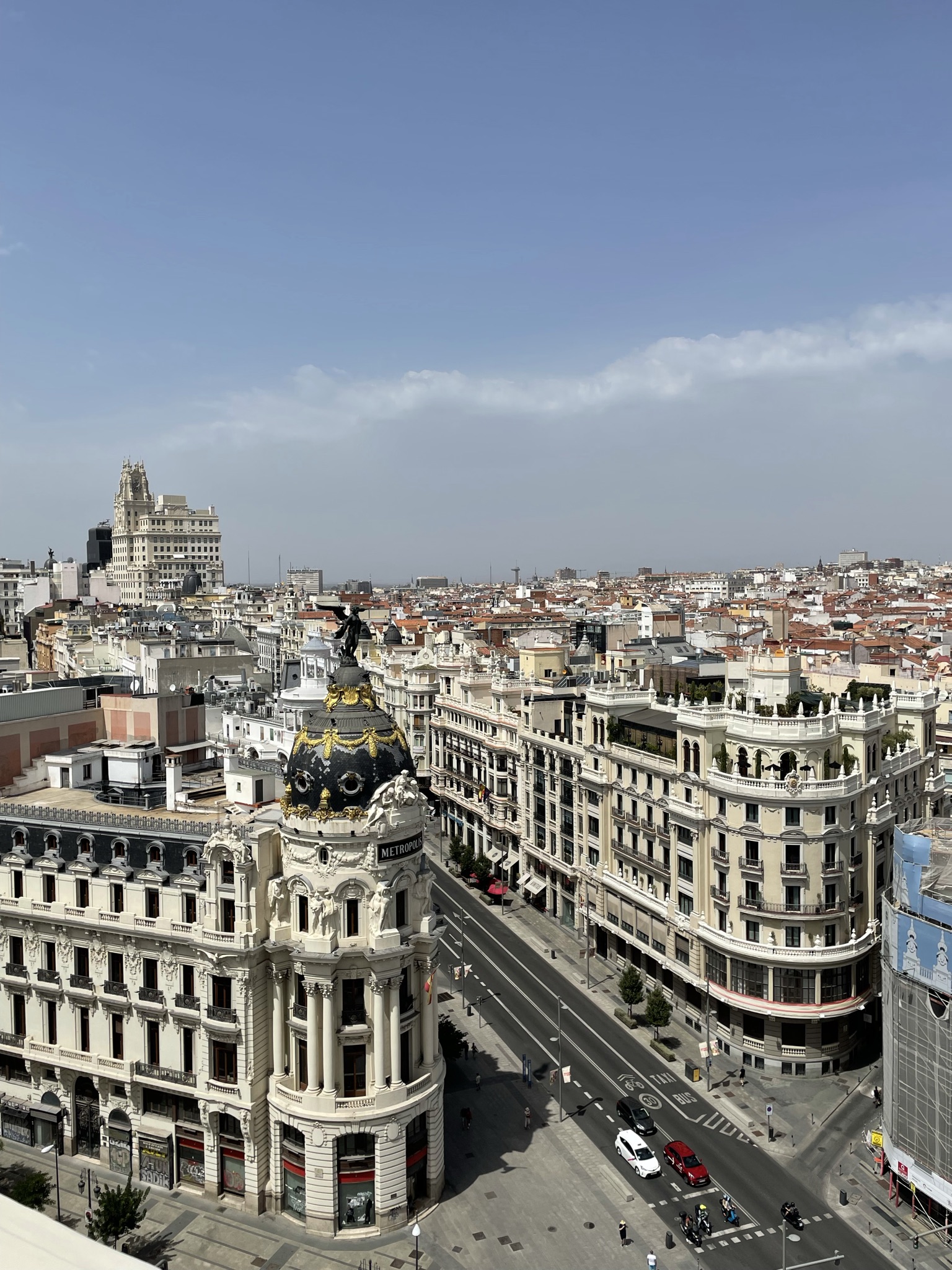 Gran Vía de Madrid en España
