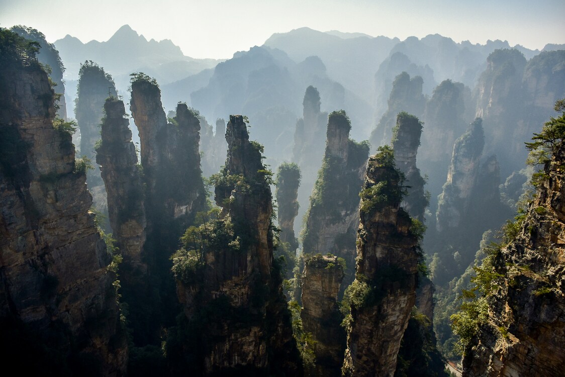 Zhangjiajie parque nacional en China
