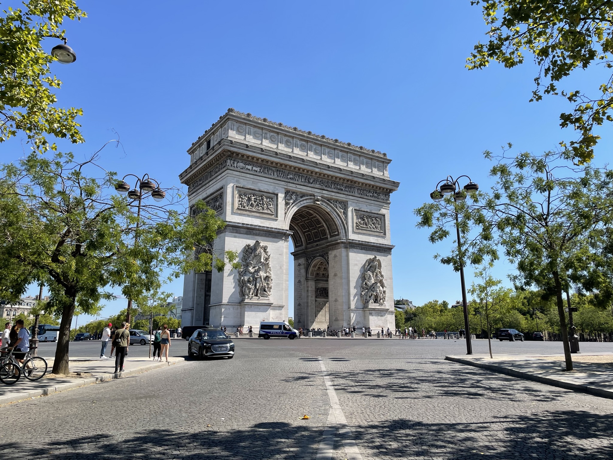 Arco del triunfo en París