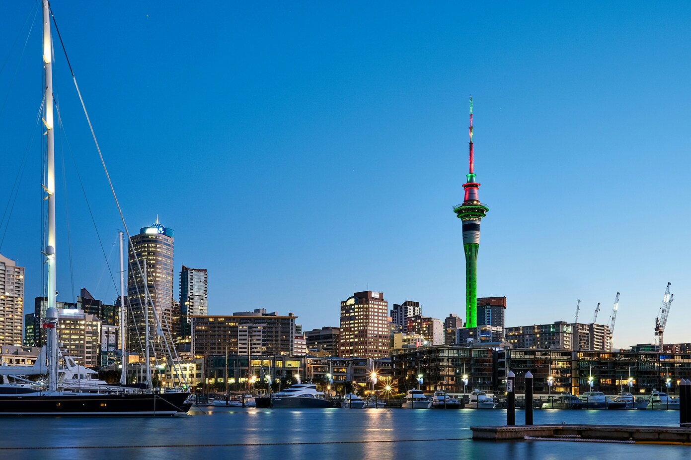 Auckland vistas de la ciudad en Nueva Zelanda