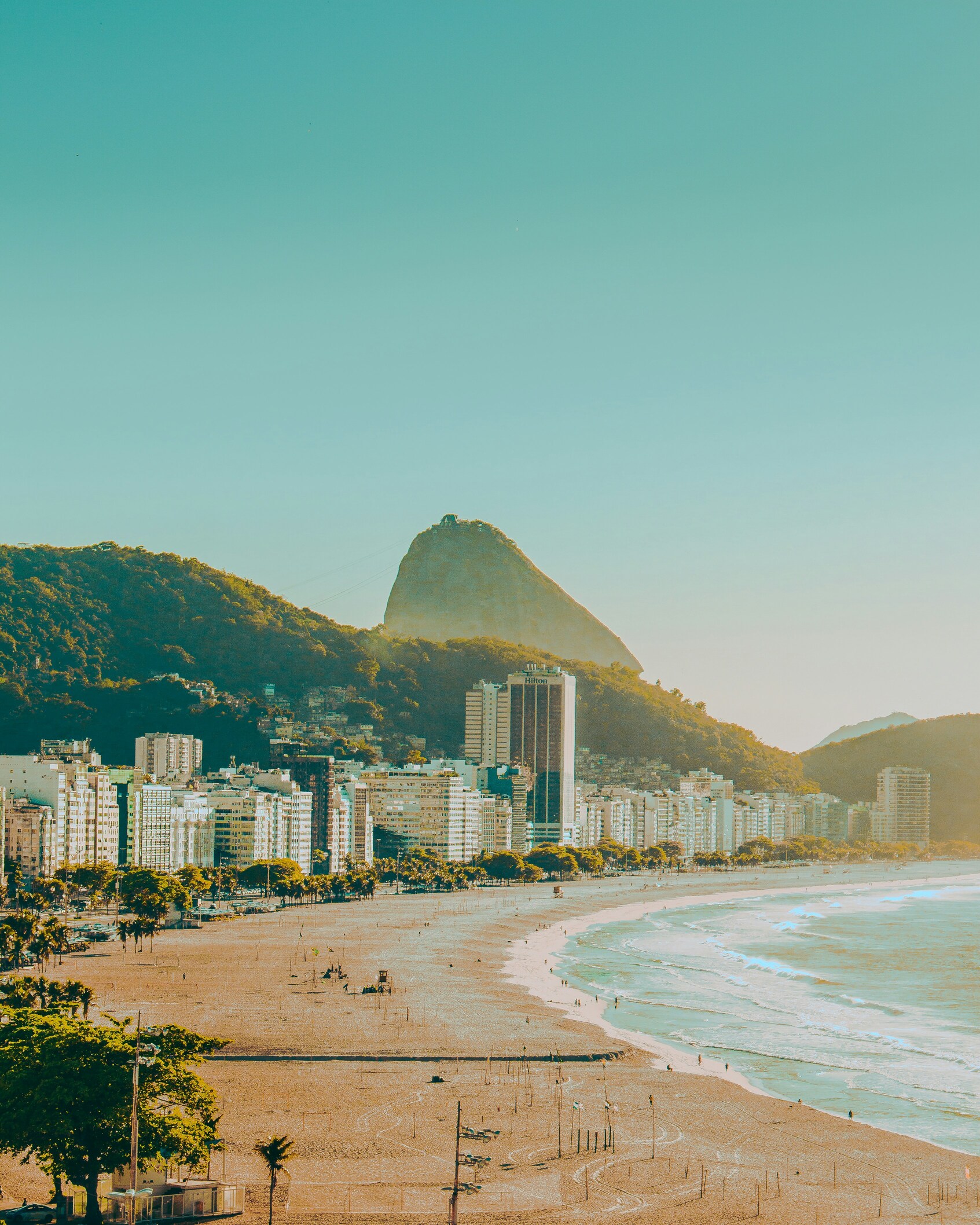 Playa de Copacabana en Río de Janeiro Brasil