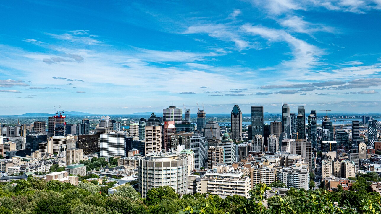 Montreal vistas de la ciudad en Canadá