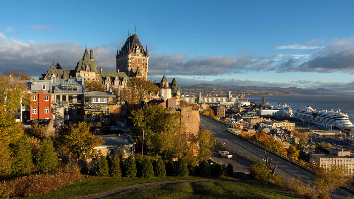 Quebec vistas de la ciudad en Canadá