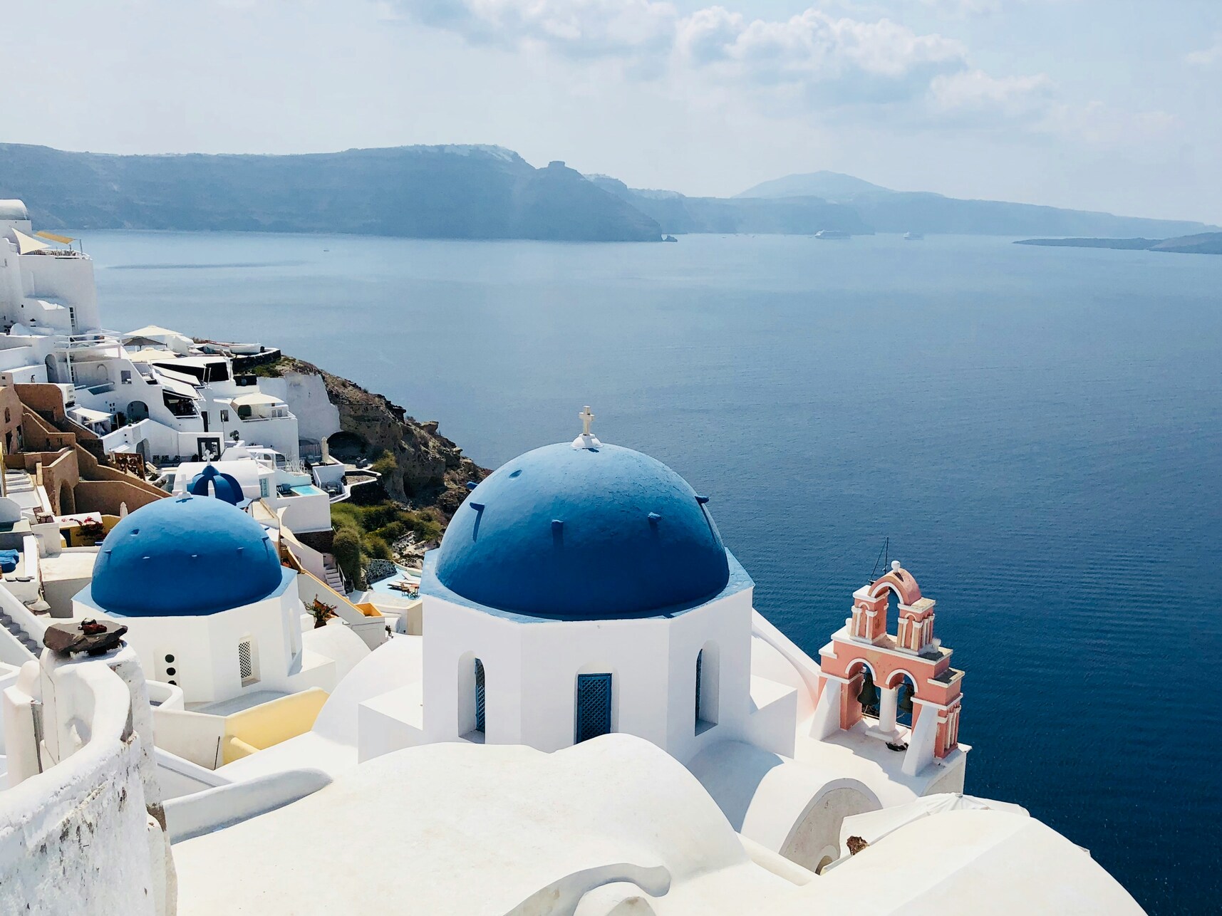 Santorini vistas desde la cima
