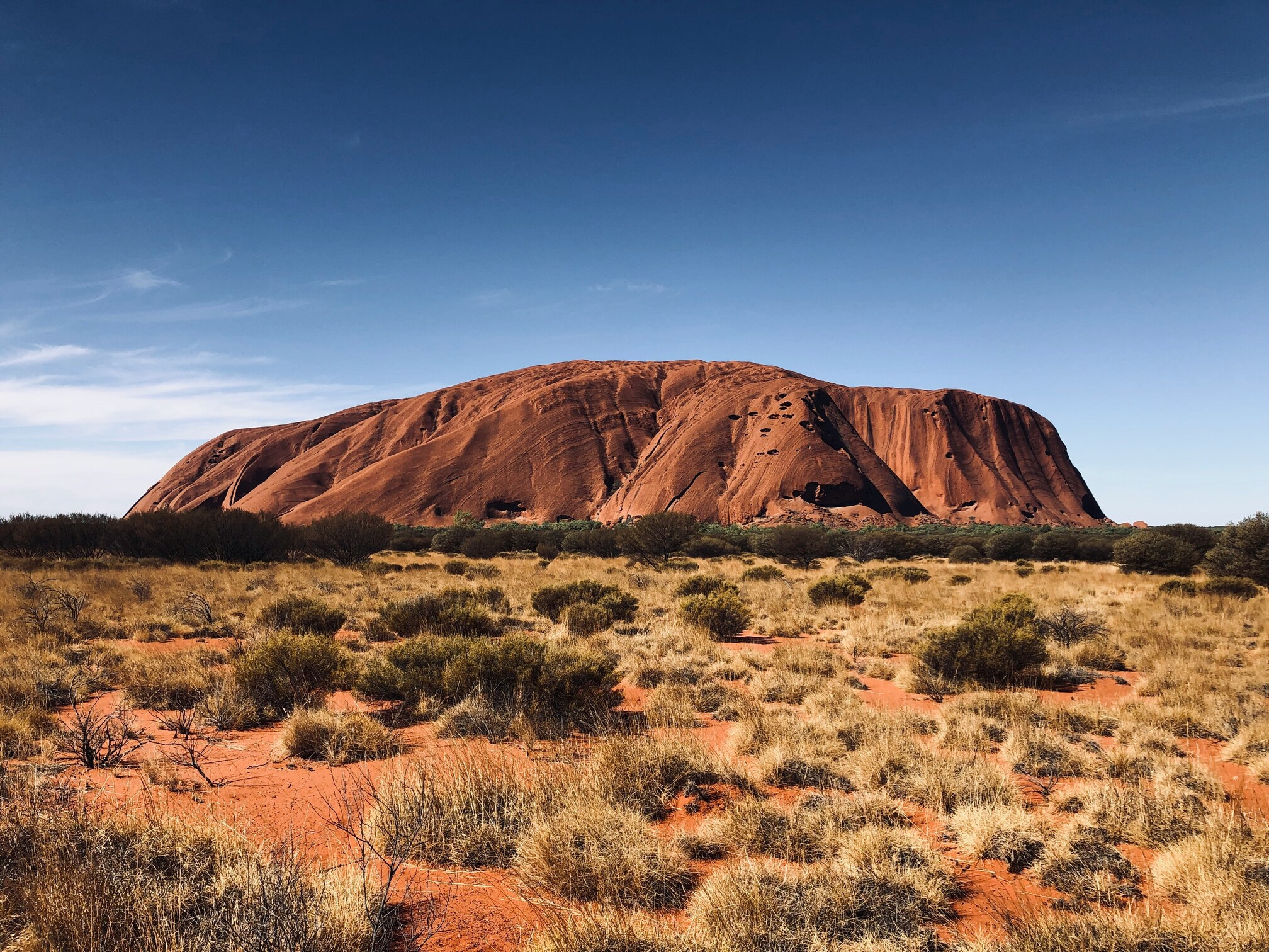 Uluru zona desértica famosa del centro de Australia
