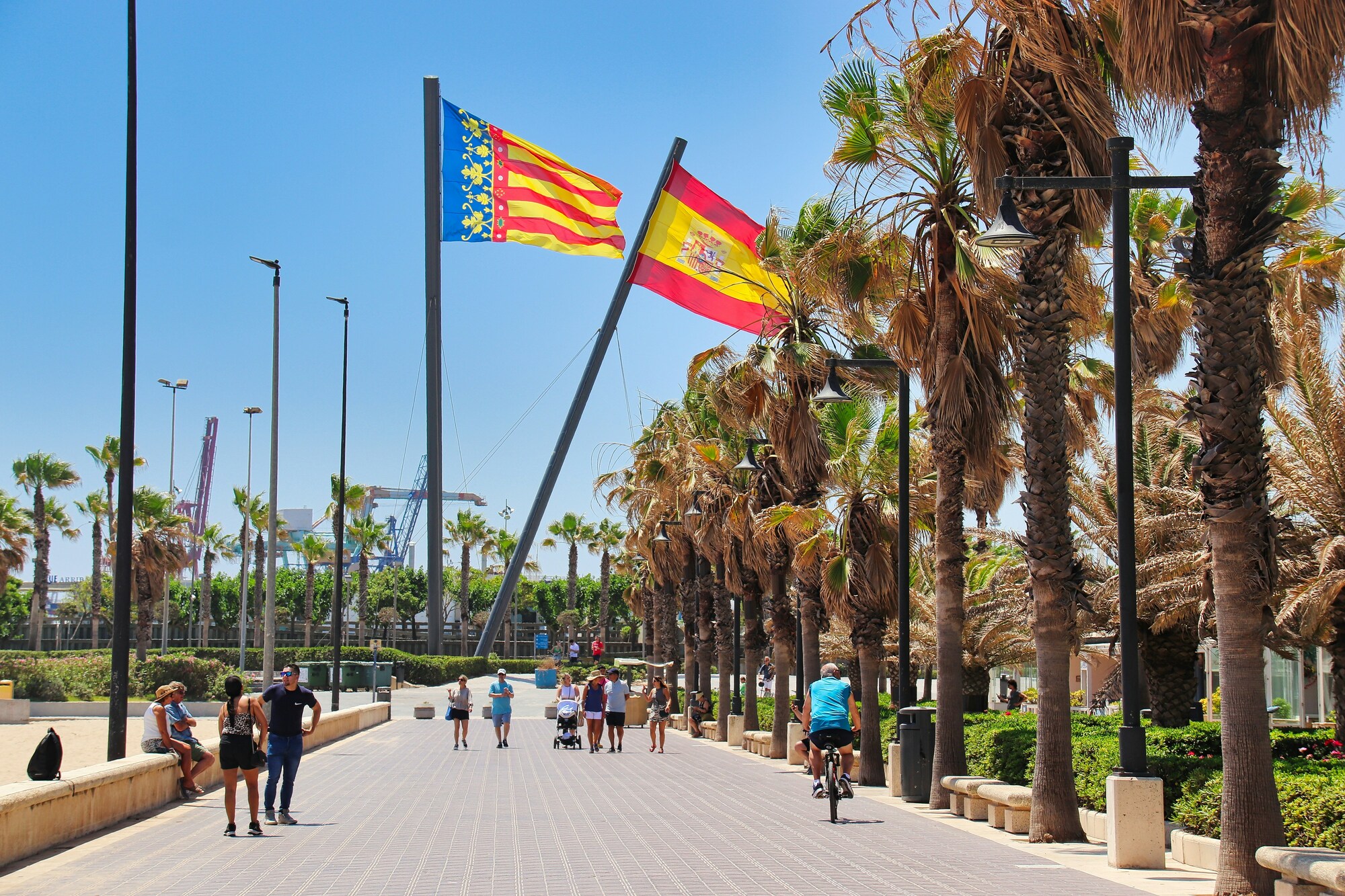 Paseo de Valencia en España